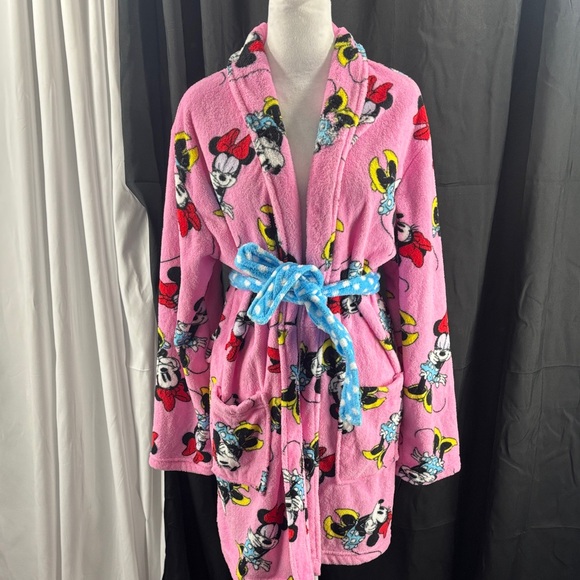 Disney Other - Disney Pink Kids Pajamas Robe